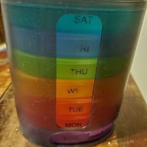 Colorful Weekly Pill Organizer